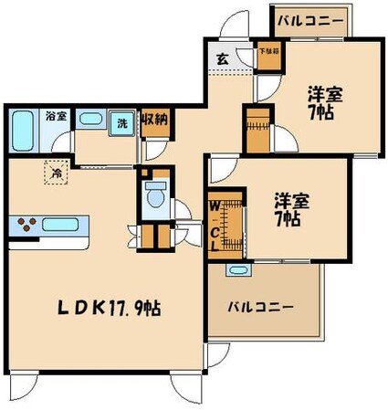 プロスペリテの物件間取画像